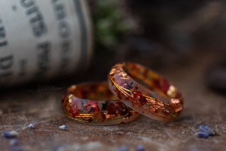 Autumn Resin Ring