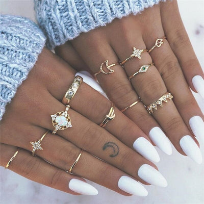 Exclusive Set of 8-12 Elegant Rings