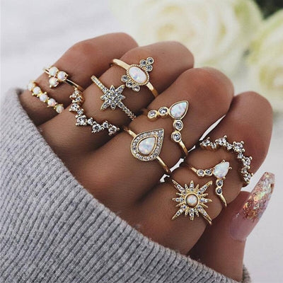 Exclusive Set of 8-12 Elegant Rings