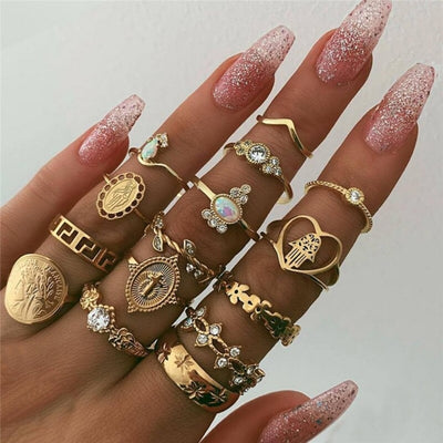 Exclusive Set of 8-12 Elegant Rings