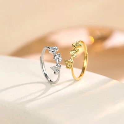 Sycamore Maple Leaf Motif Ring