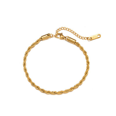 Twisted Chic Gold Bracelet