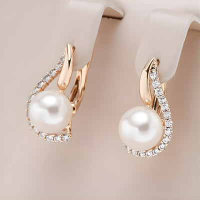 Lorelei | Buttoned earrings with pearl