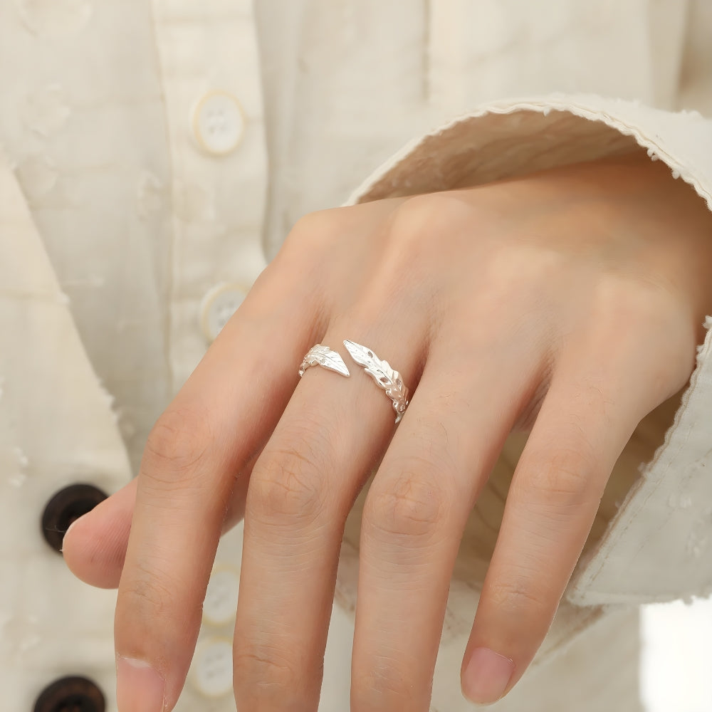 Feather 925 Sterling Silver Ring