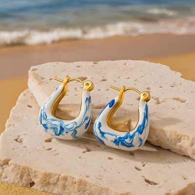 Hama | Golden Wave Foam Earrings