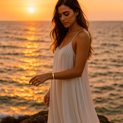 Coralia | Gold Line Bracelet