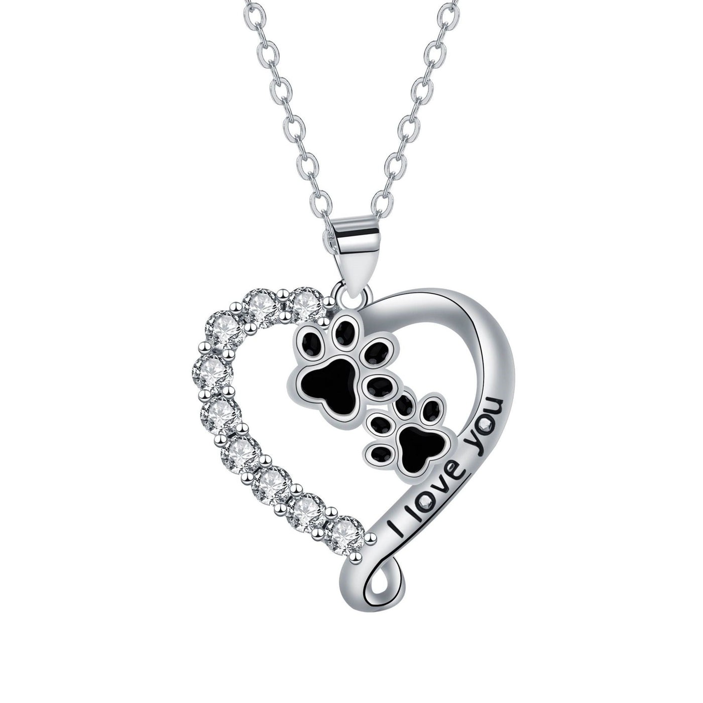 Heart Friend Paw Necklace