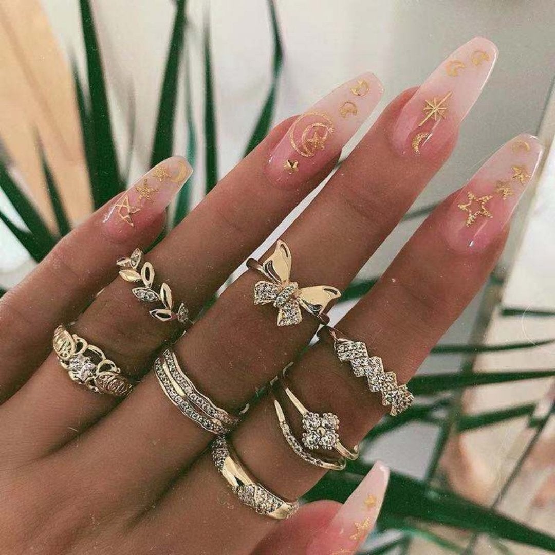 Exclusive Set of 8-12 Elegant Rings