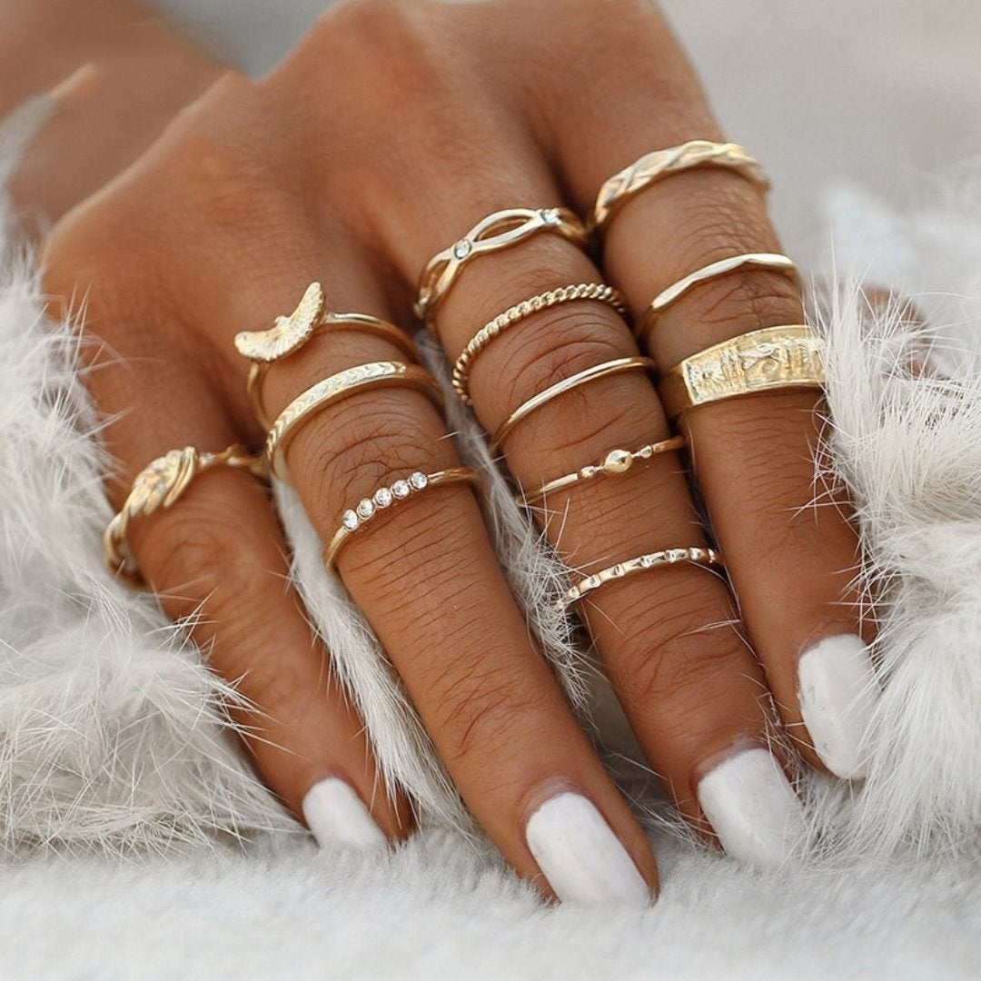 Exclusive Set of 8-12 Elegant Rings