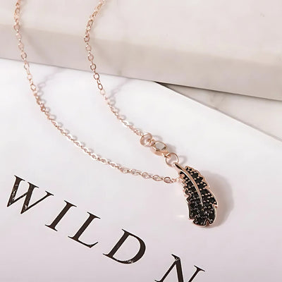 Handmade Copper Oak Leaf Necklace