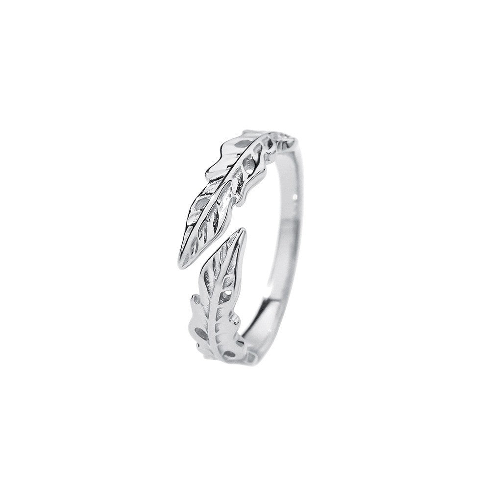 Feather 925 Sterling Silver Ring
