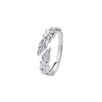 Feather 925 Sterling Silver Ring