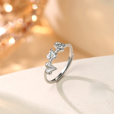 Sycamore Maple Leaf Motif Ring