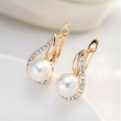 Lorelei | Buttoned earrings with pearl