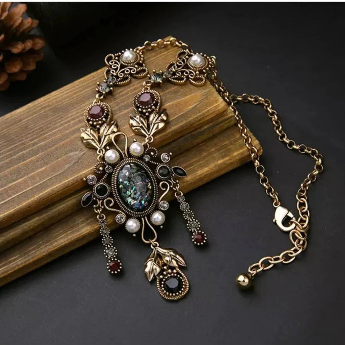 Ornate Gold Statement Necklace