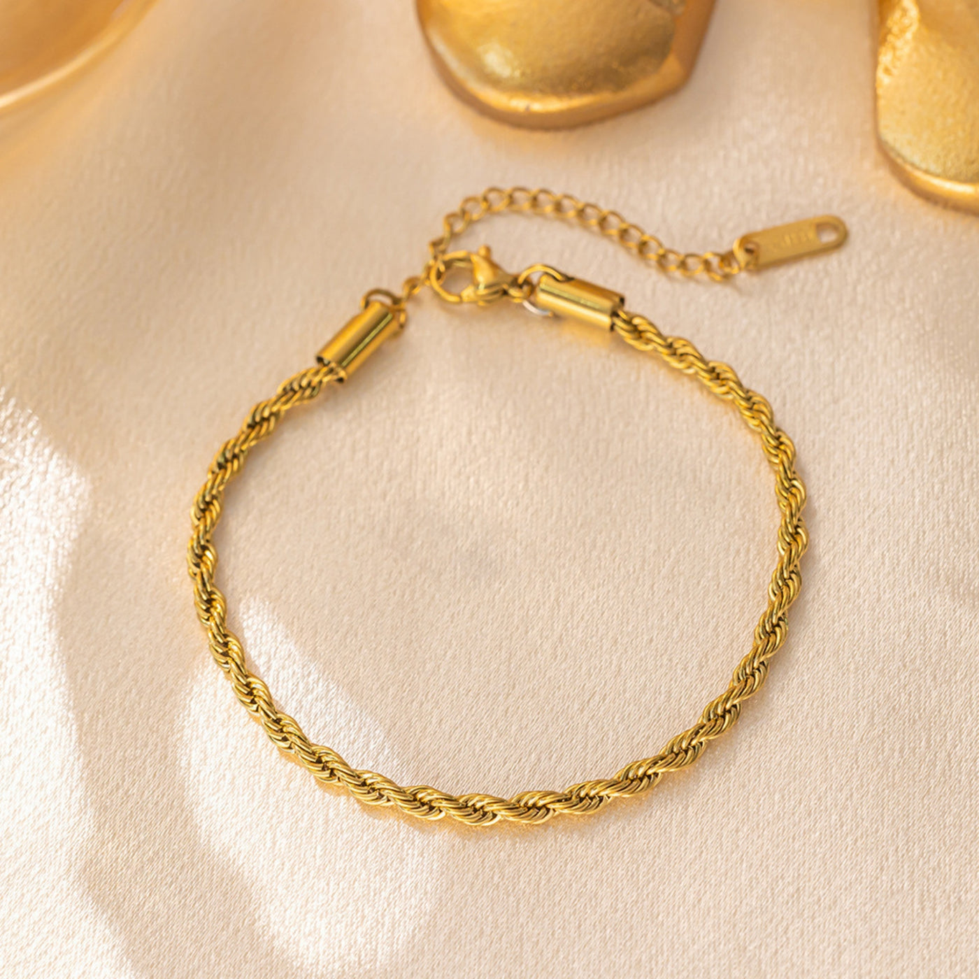 Twisted Chic Gold Bracelet