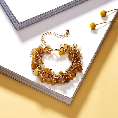 Autumn Acrylic Flower Charm Bracelet