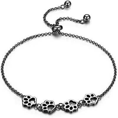 Dog Paw Print Bracelet – Adjustable Bracelet