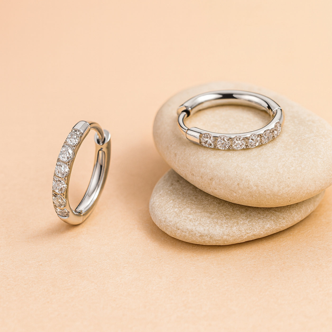 Eternity Hoop Earrings