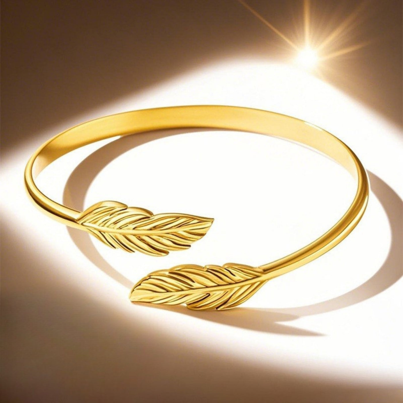 Autumn Whispers Bronze Leaf Bracelet