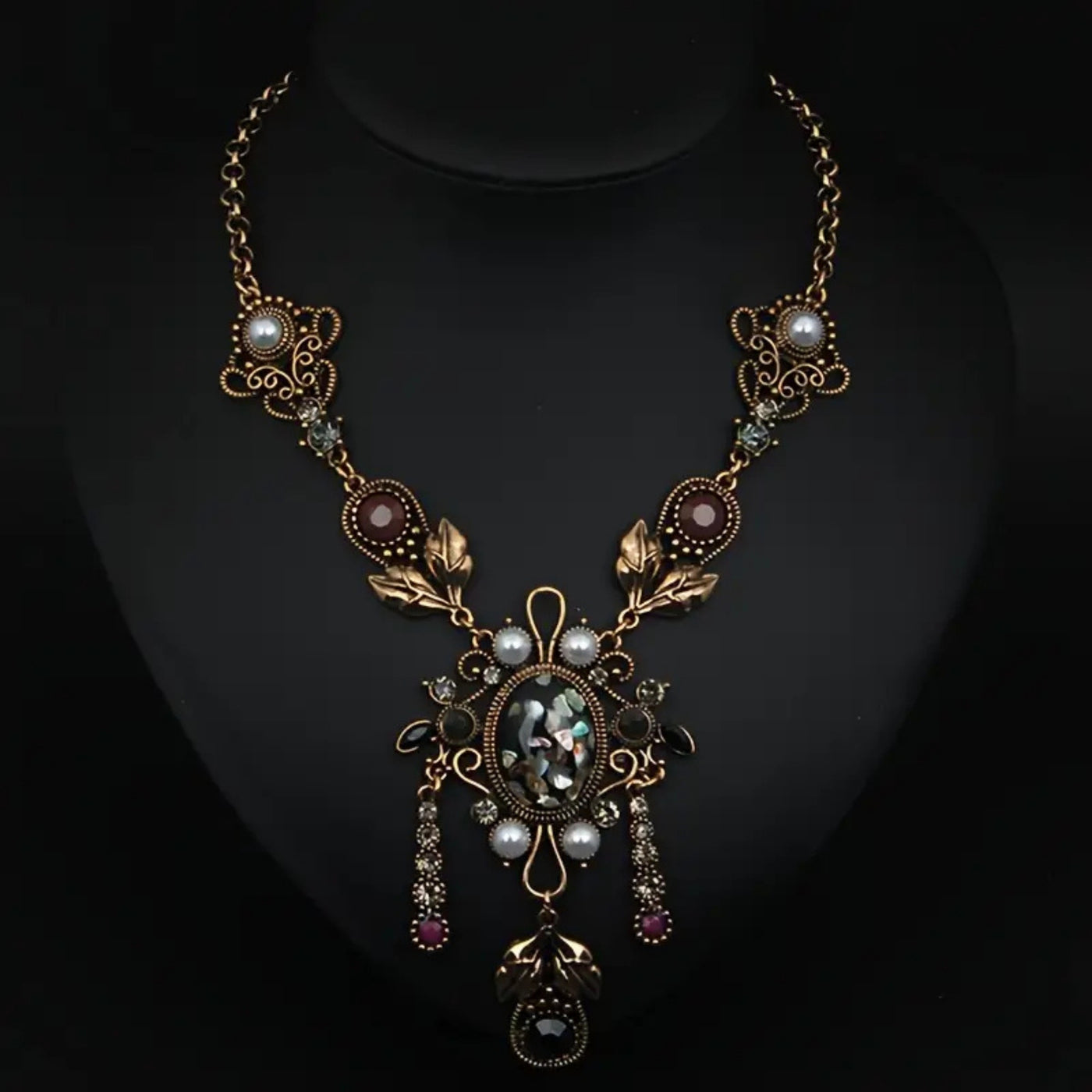 Ornate Gold Statement Necklace