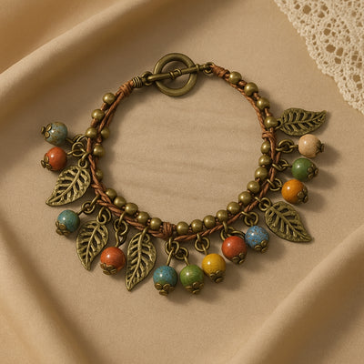 Squirrel Autumn Charm Bracelet