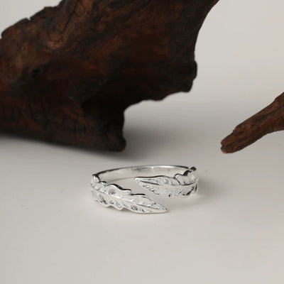 Feather 925 Sterling Silver Ring