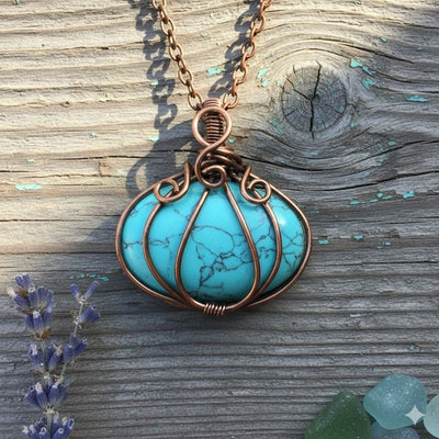 Antique Mermaid – Golden necklace with handmade pendant