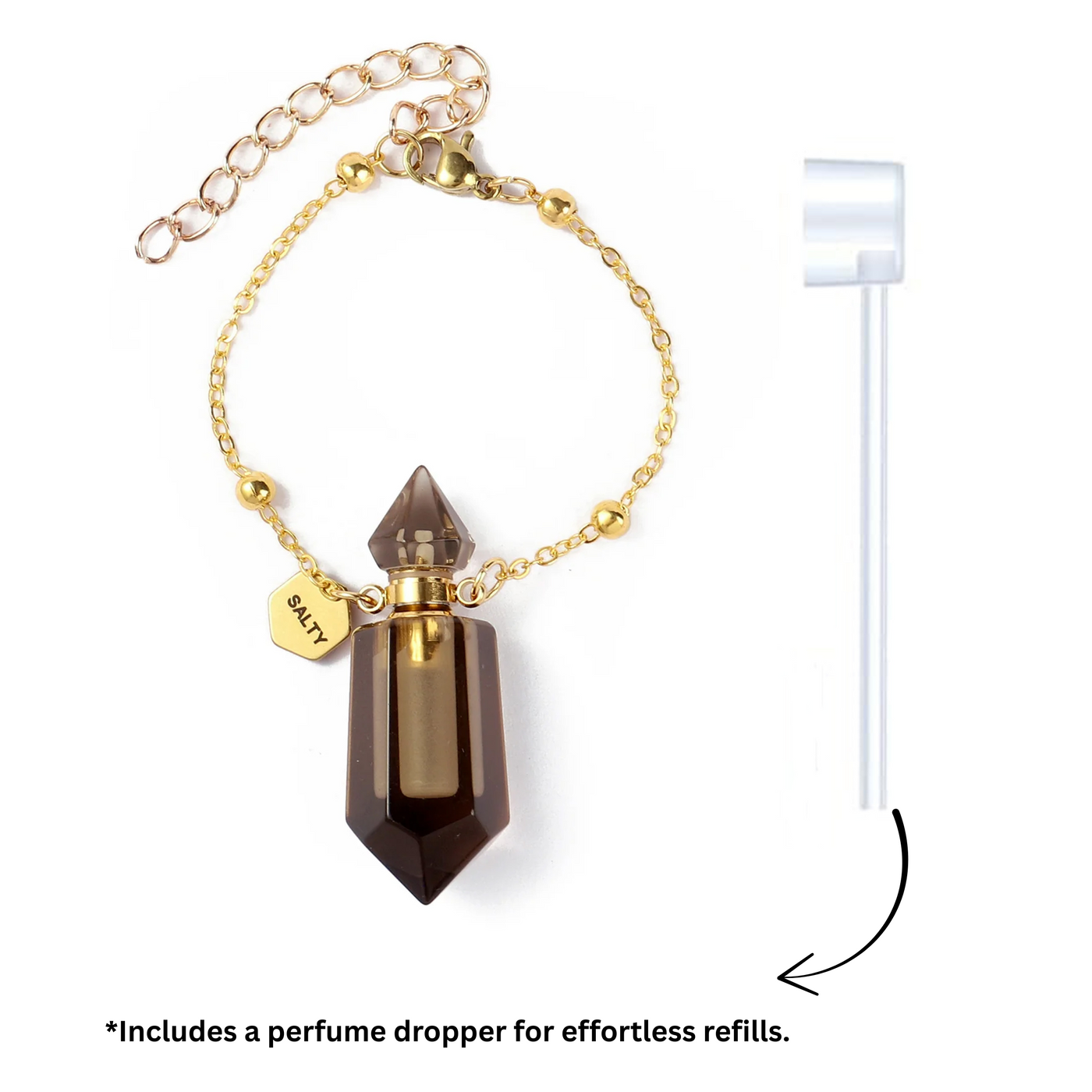 Shungite Perfume Bottle Charm