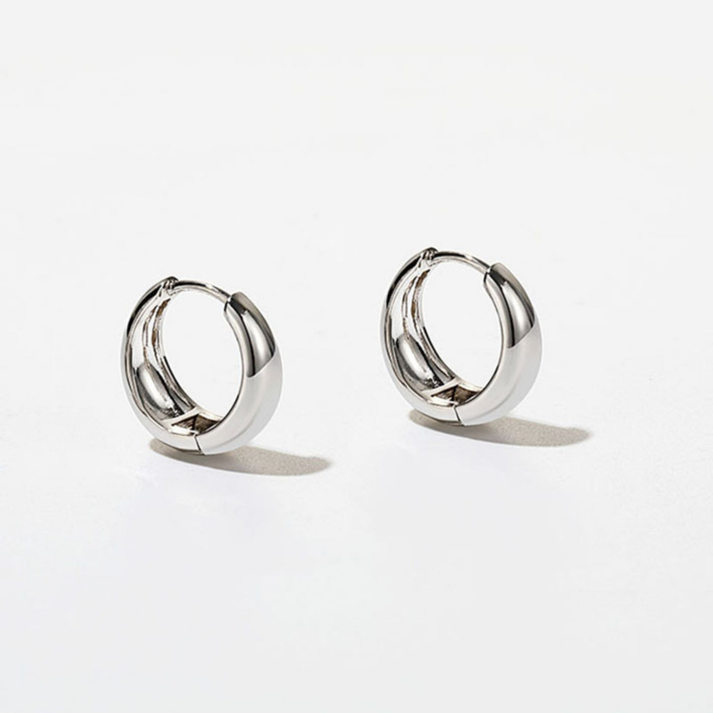 Valentina Silver Hoop Earrings