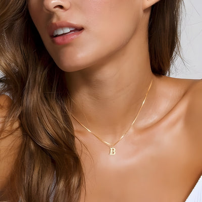 Love Letter Initial Necklace | Gold