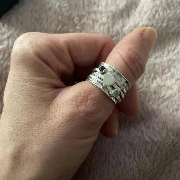Whirling Heart Ring