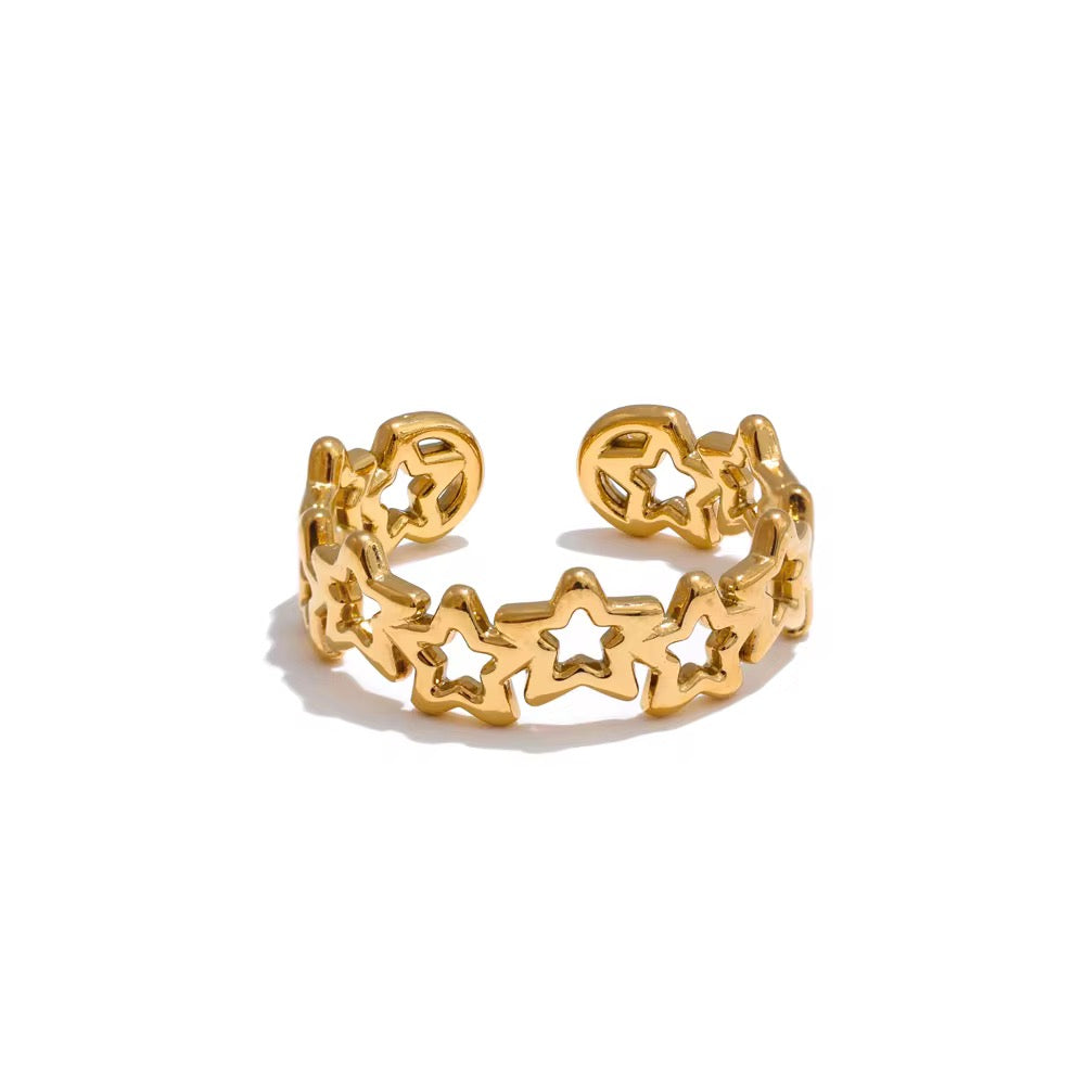 Adjustable Stargaze Gold Ring