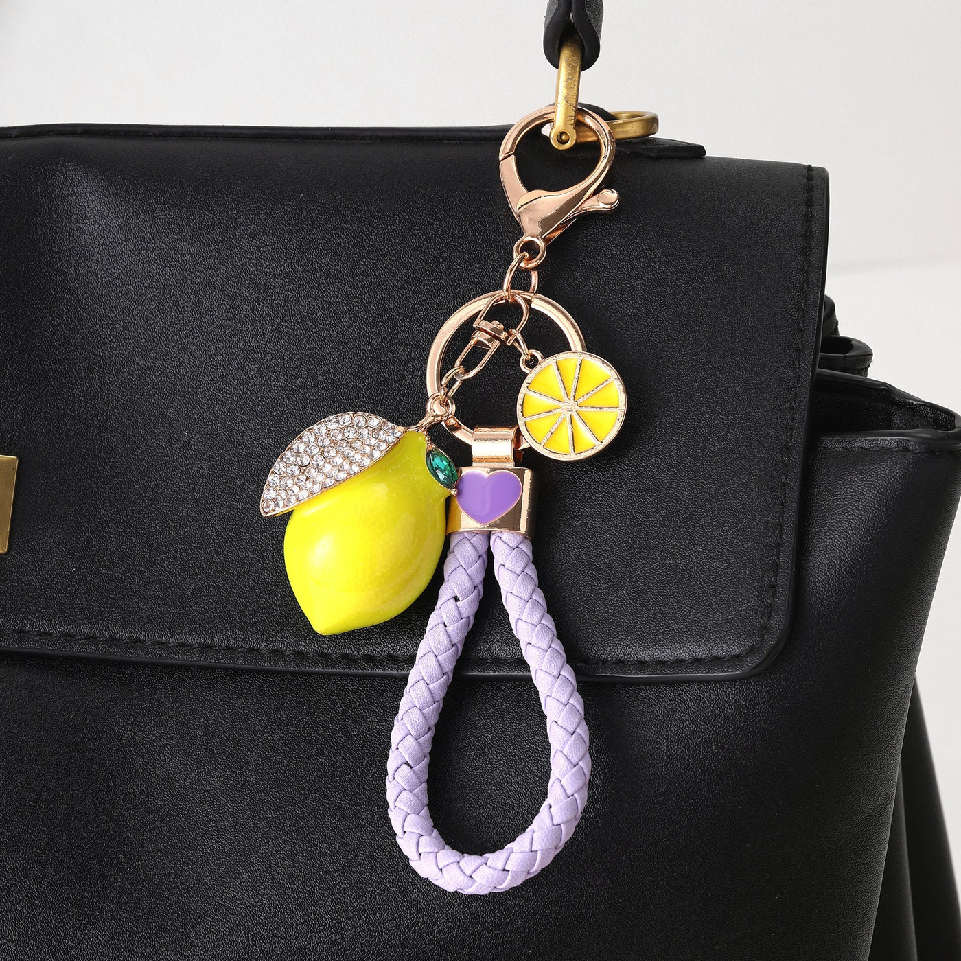 Zestie Lemon Bag Charm - Purple