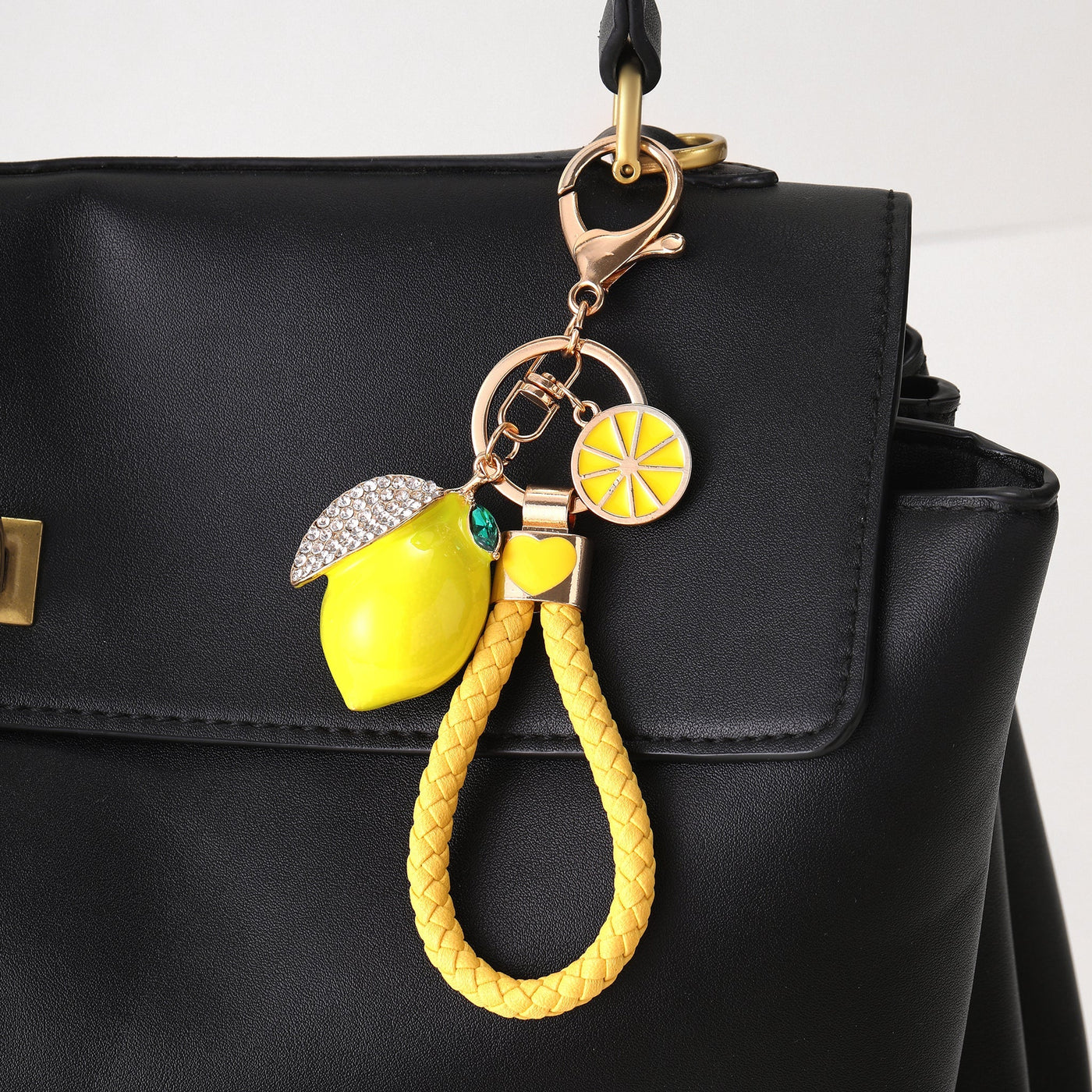 Zestie Lemon Bag Charm - Yellow