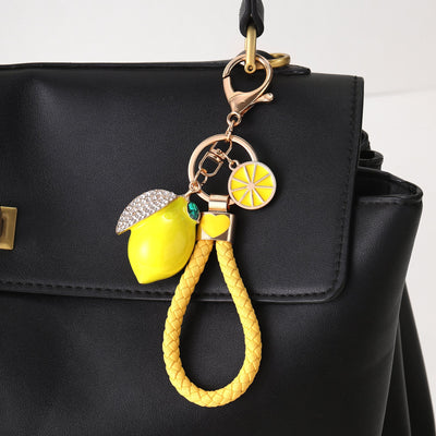 Zestie Lemon Bag Charm - Yellow