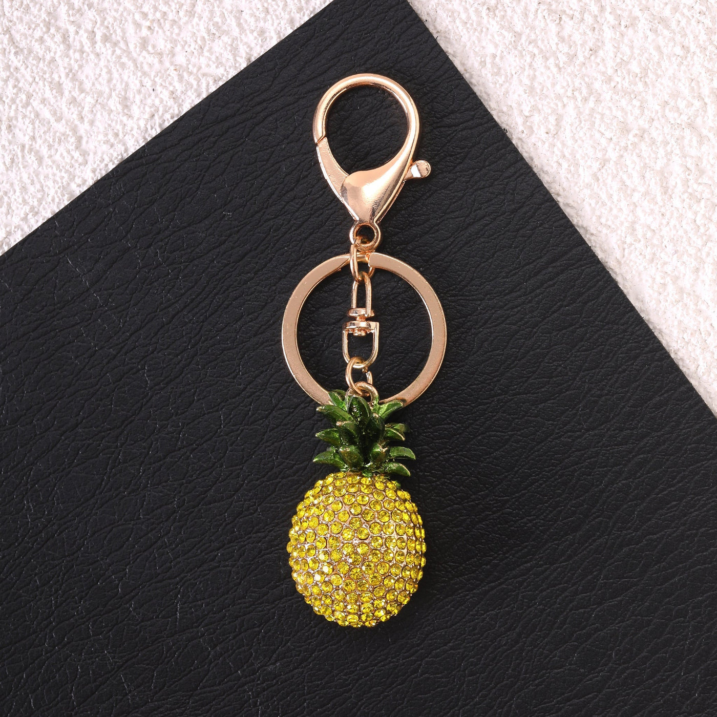 Piña Bag Charm-Golden