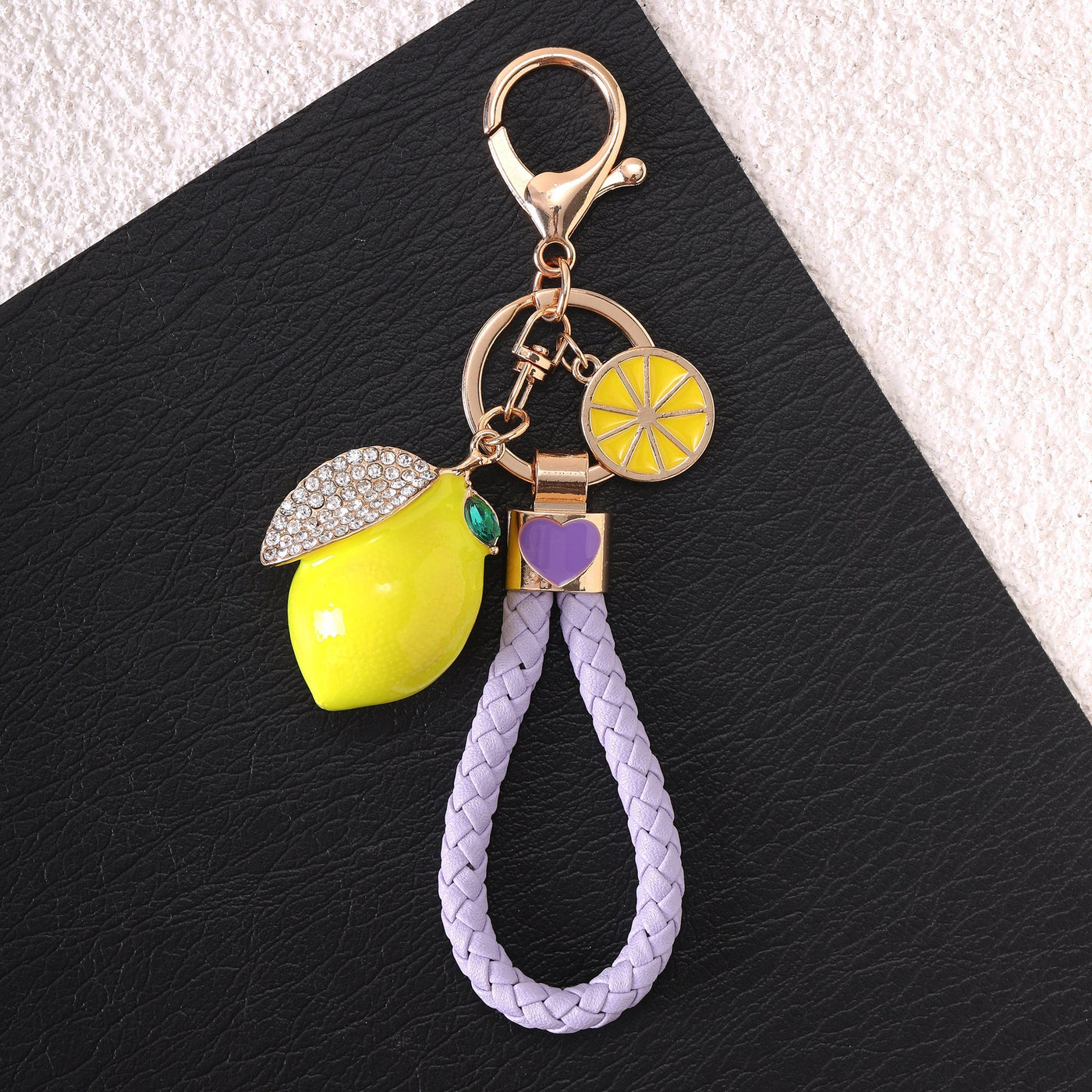 Zestie Lemon Bag Charm - Purple