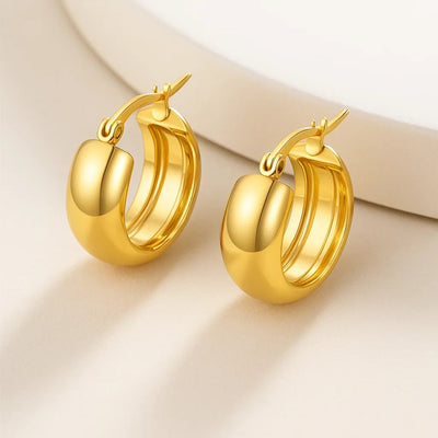 Vintage Gold and Silver Hoop Earrings