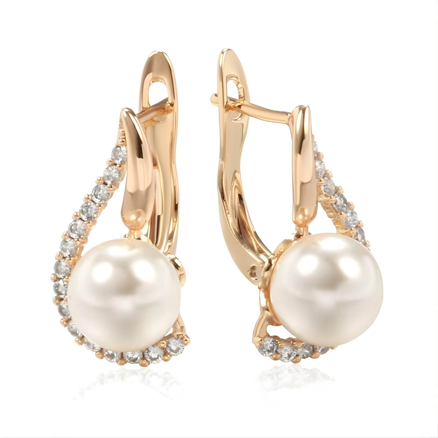 Lorelei | Buttoned earrings with pearl