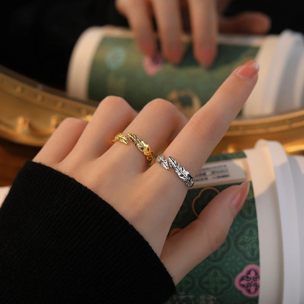 Feather 925 Sterling Silver Ring