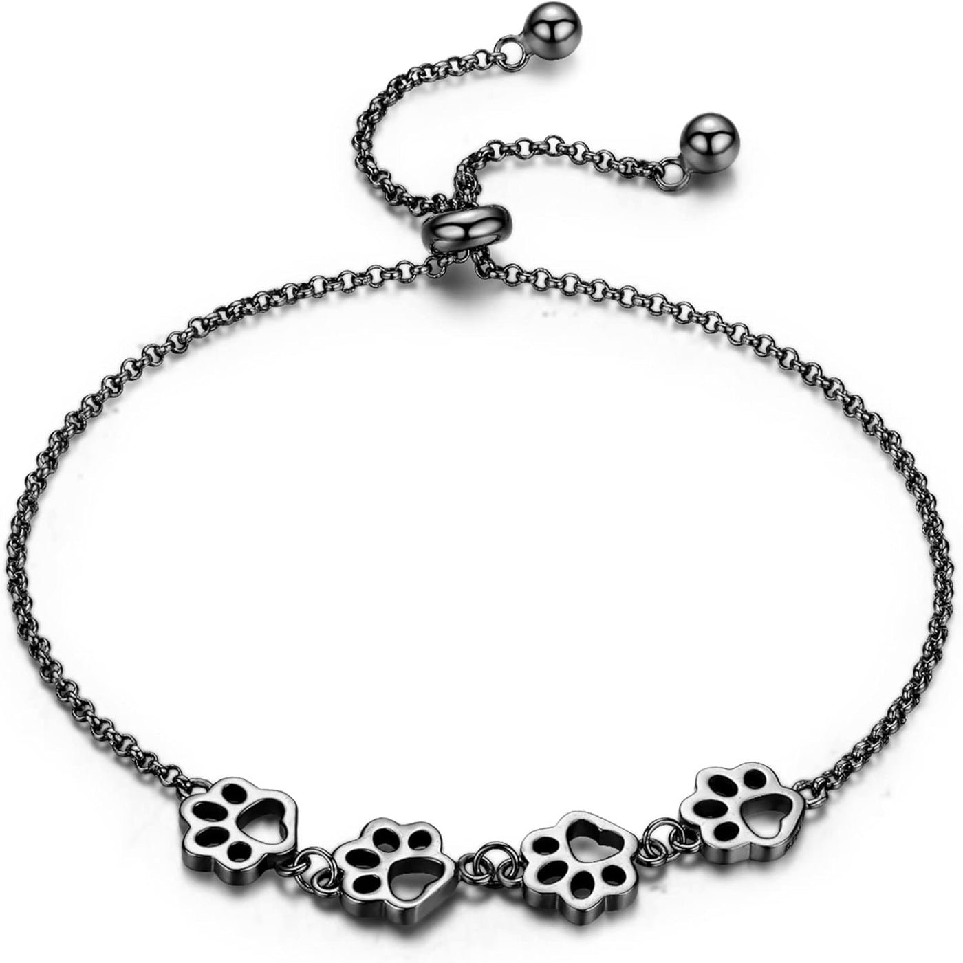 Dog Paw Print Bracelet – Adjustable Bracelet