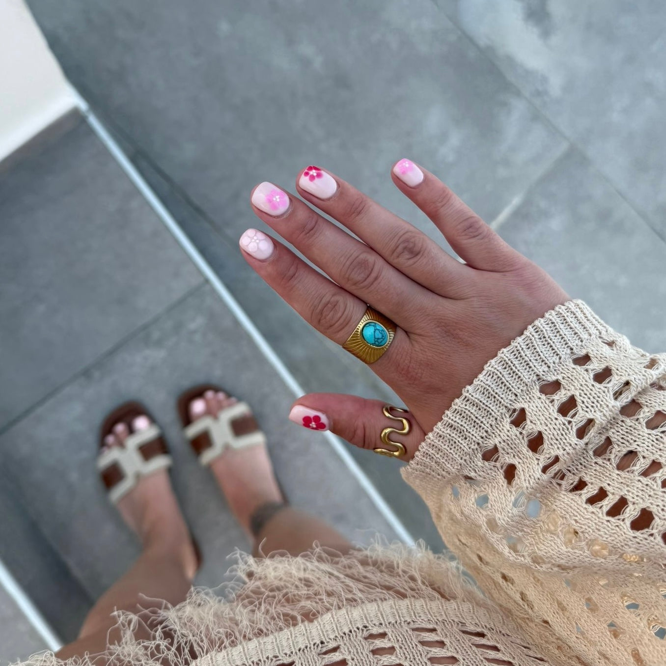 Adjustable Blue Tiger Eye Ring