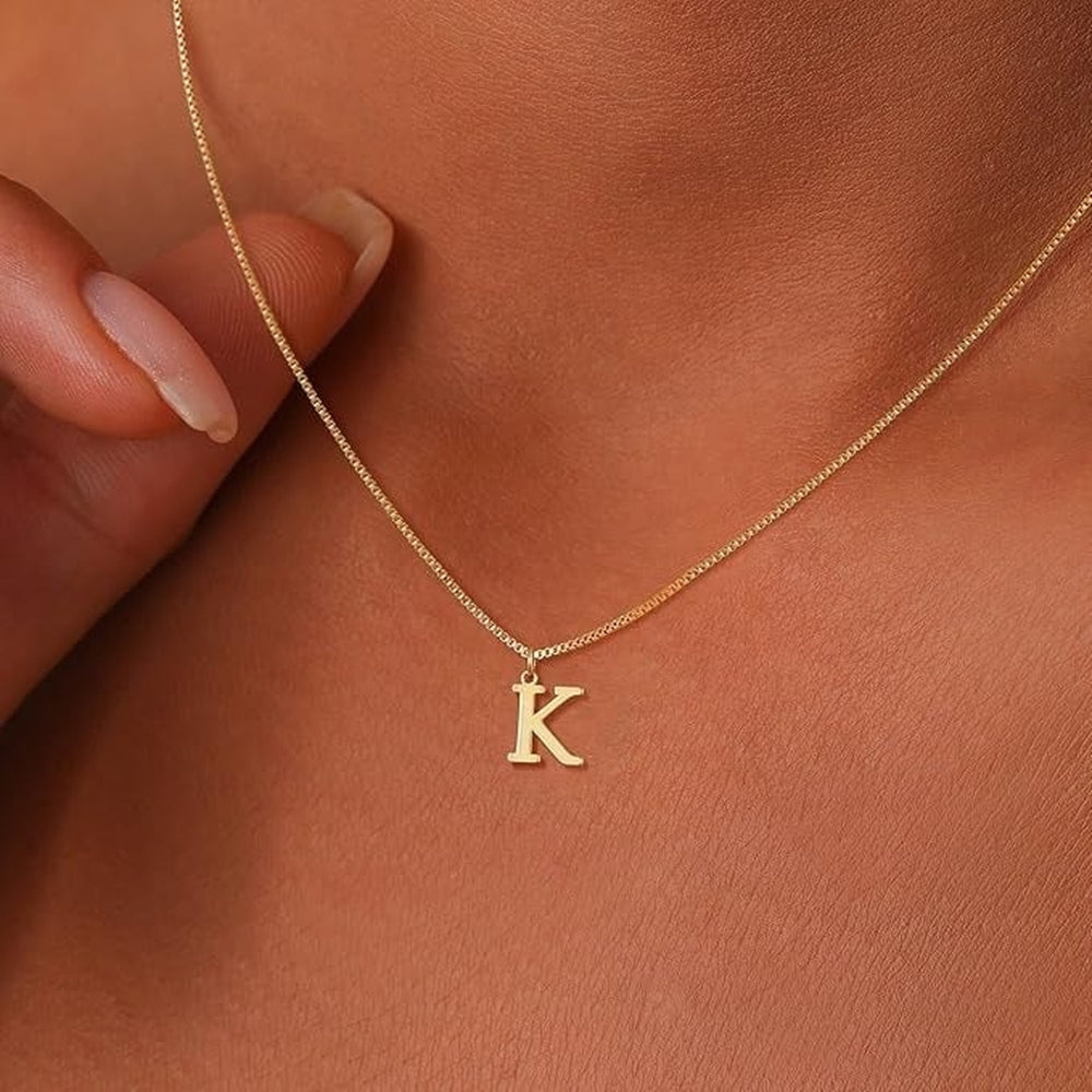 Love Letter Initial Necklace | Gold