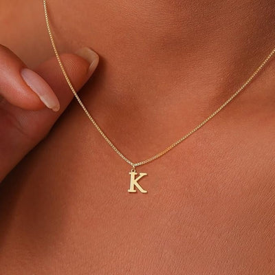 Love Letter Initial Necklace | Gold