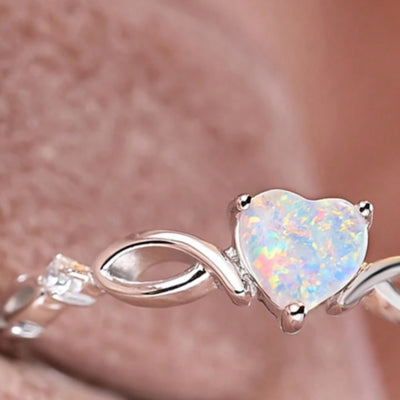 Rose Quartz Leaf Ring