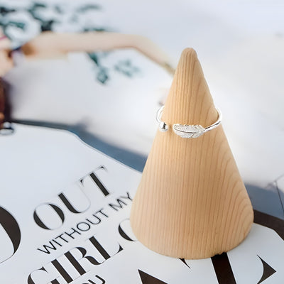 Dainty Oak Leaf Stacking Ring