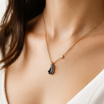 Handmade Copper Oak Leaf Necklace