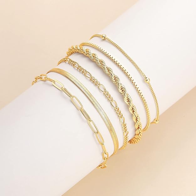 Isabella Vernetta Bracelet Set | Gold
