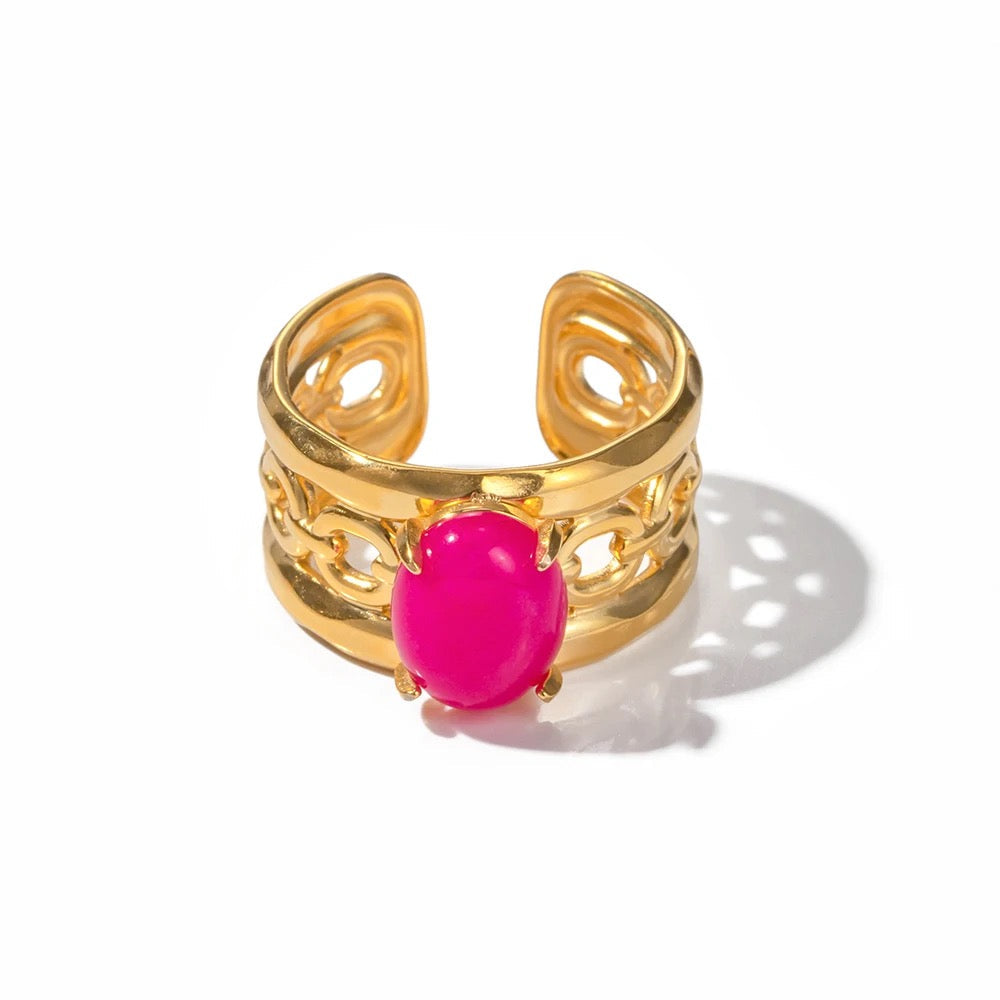 Fuchsia Stone Ring